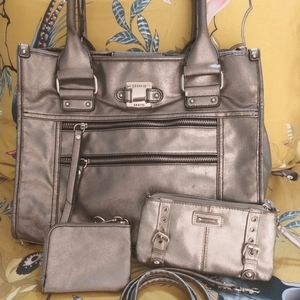 Franco Sarto Purse with coinbag and a wristlet/crossbody